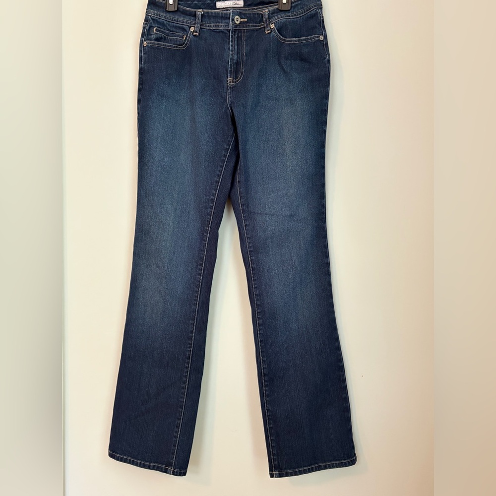 Chico's Platinum Boot-Cut Jeans Blue, Size 10 Tall Chico’s 1.5 Tall